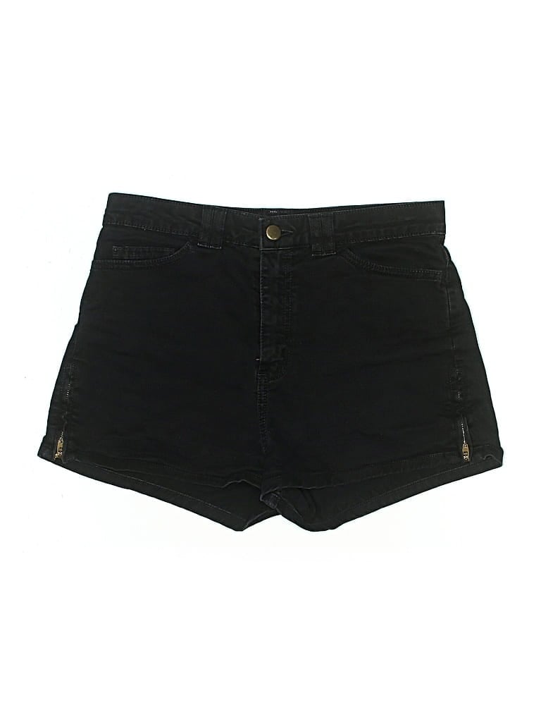 Pre-owned American Apparel Denim Shorts In Black