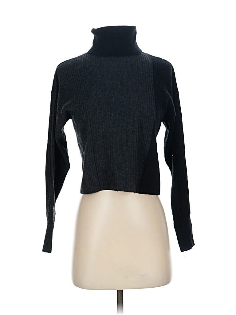 Pre-owned Topshop Turtleneck Sweater In Black