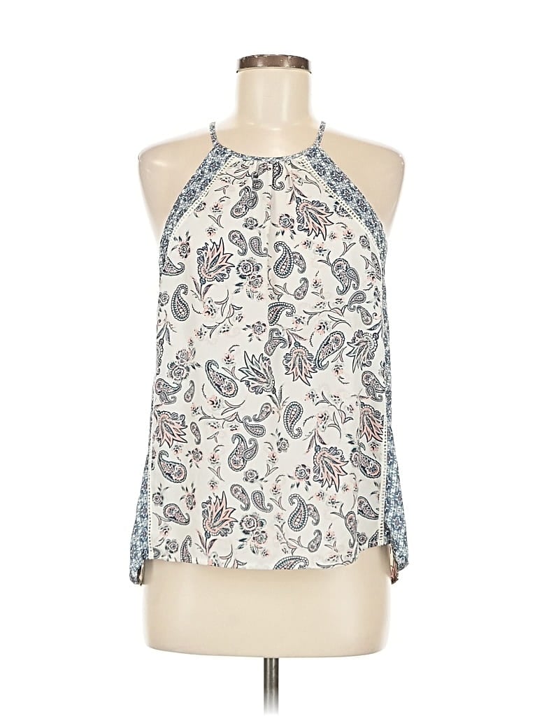 Pre-owned Maurices Sleeveless Blouse In White