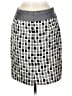 Baraschi 100% Silk Graphic Silver Silk Skirt Size 6 - photo 2