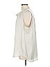 CAbi Gray Ivory Sleeveless Blouse Size L - photo 5