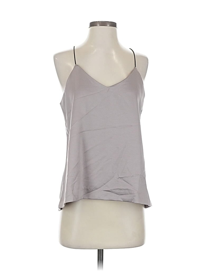 Miami Sleeveless Top Gray Halter Neckline Tops