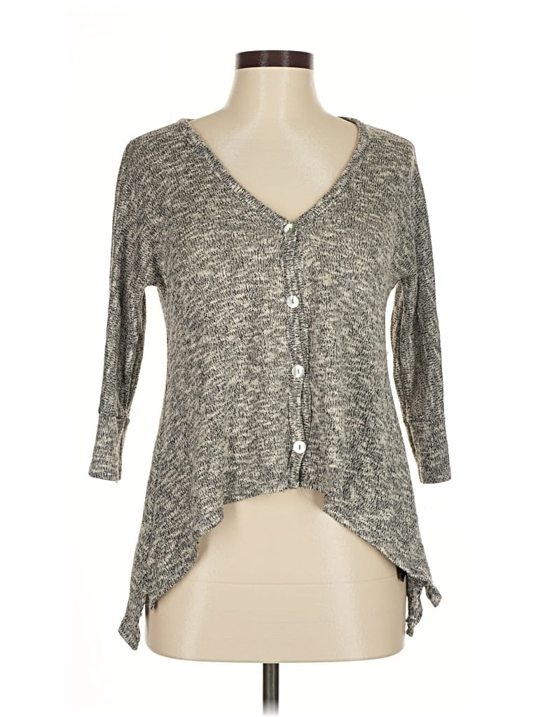 Pre-owned Forever 21 Cardigan Sweater In Gray