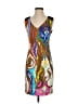 Trina Turk Graphic Brown Cocktail Dress Size 2 - photo 1