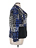 Linea Domani Graphic Blue Wool Blazer Size XL - photo 4