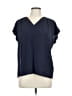 Escada Blue Short Sleeve Blouse Size EU 42 / US 12 - photo 1