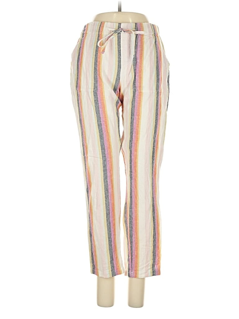 Pre-owned Abbeline Linen Pants In White