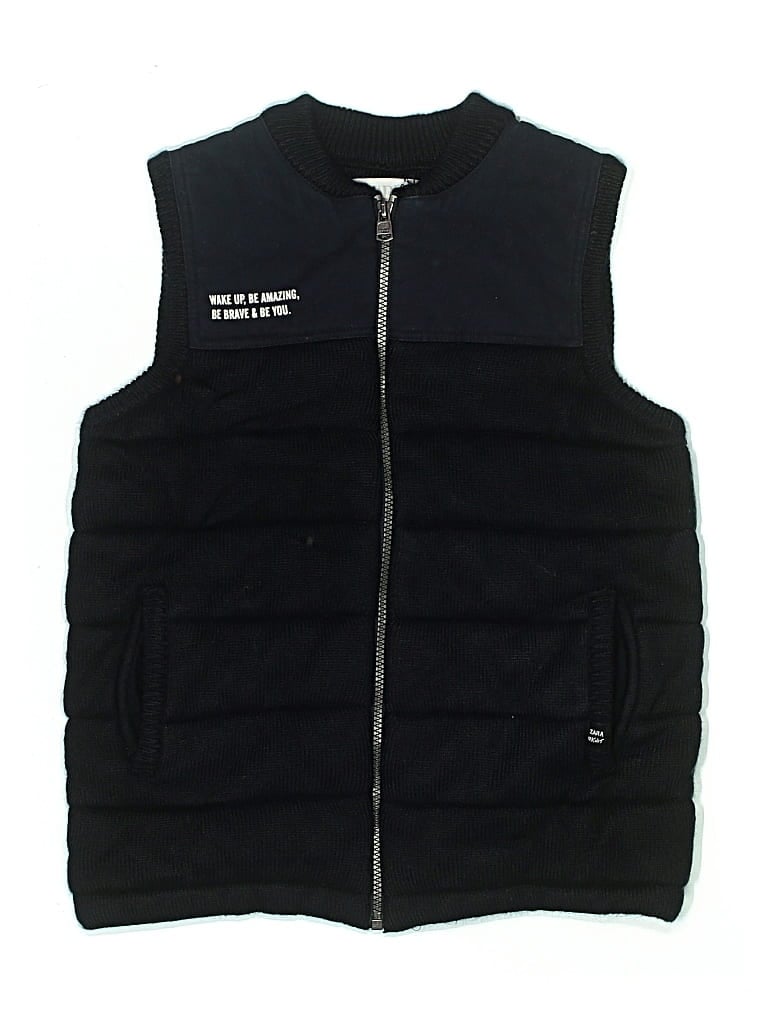 Pre-owned Zara Kids' Vest In Black