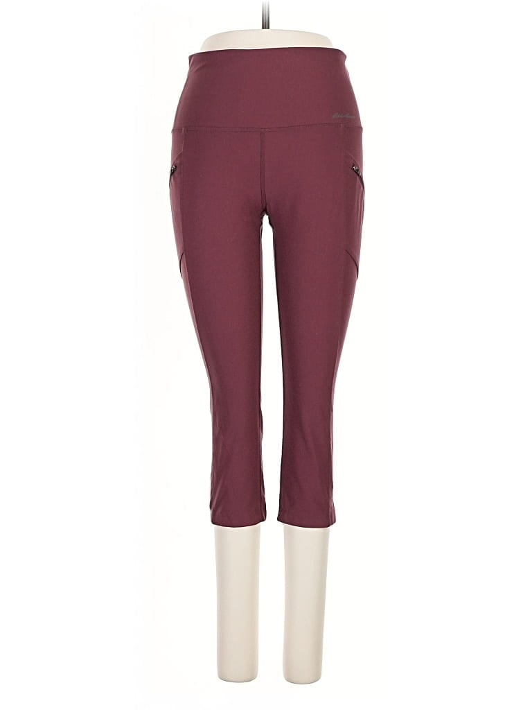 Pre-owned Eddie Bauer Active Pants In Burgundy