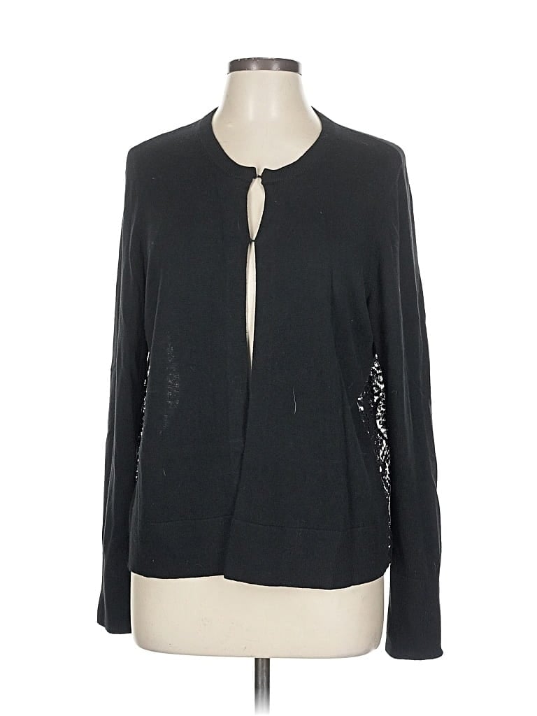 Pre-owned Ann Taylor Loft Cardigan Sweater In Black