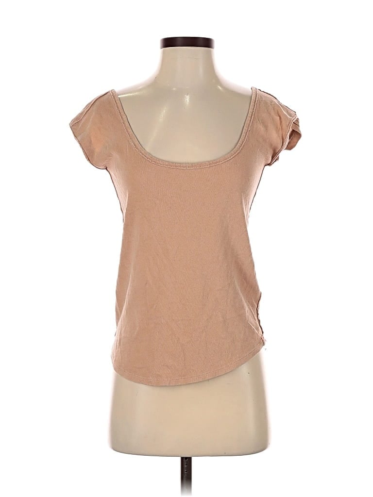 Pre-owned We The Free Short Sleeve T-shirt In Brown