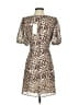 WAYF 100% Polyester Animal Print Tan Casual Dress Size S - photo 2