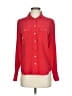J.Crew 100% Silk Red Long Sleeve Silk Top Size 00 - photo 1