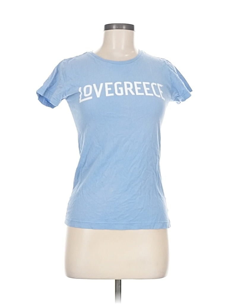 Pre-owned Assorted Brands Short Sleeve T-shirt In Blue