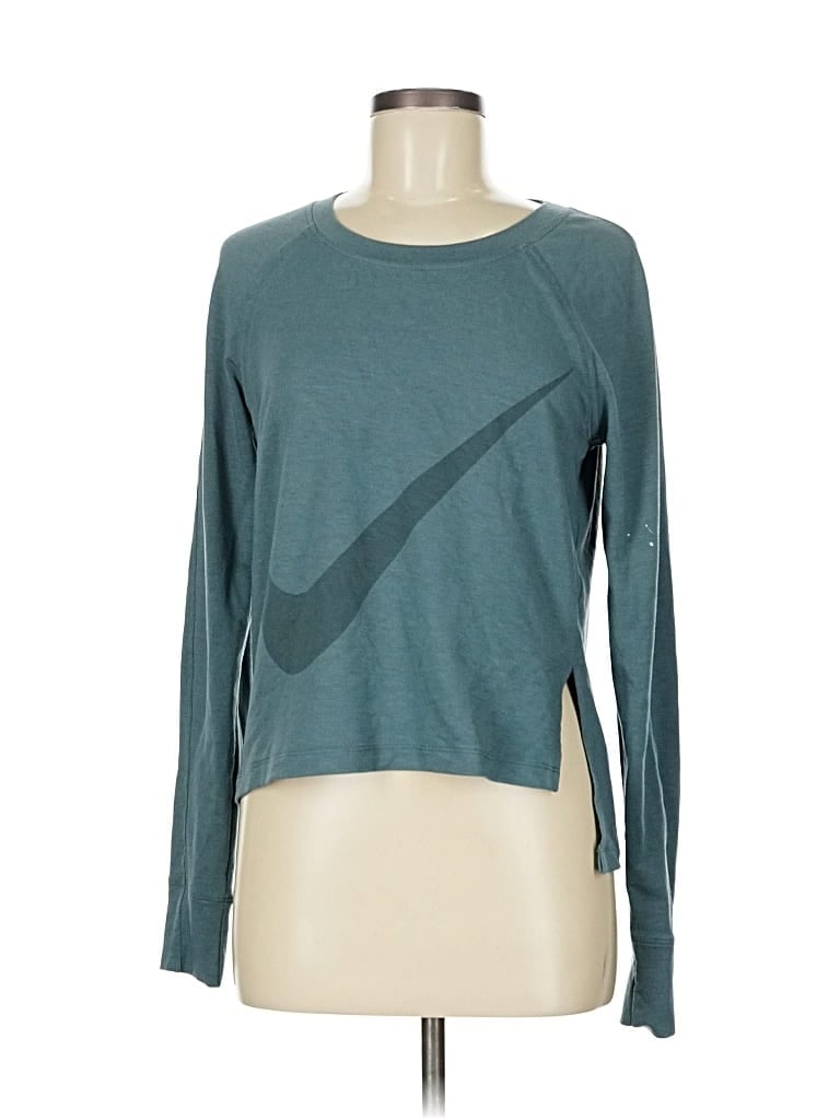 Pre-owned Nike Long Sleeve T-shirt In Blue