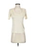 L'Agence Ivory Gold Short Sleeve Top Size XS (0) - photo 1