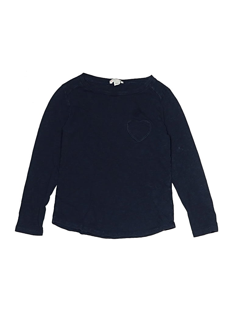 Pre-owned Crewcuts Kids' Long Sleeve T-shirt In Blue