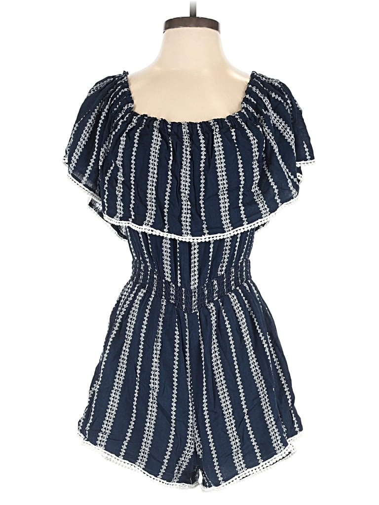 Pre-owned Lulus Romper In Blue