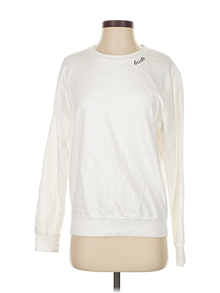 Pre-owned Assorted Brands Sweatshirt In White