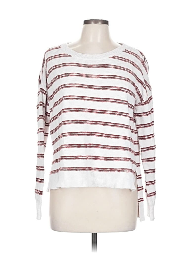 Pre-owned Pure Navy Pullover Sweater In White