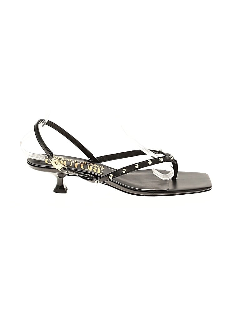 Pre-owned Versace Jeans Couture Sandals In Black