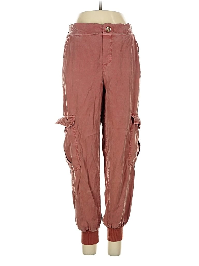 Pre-owned Amadi Cargo Pants In Burgundy