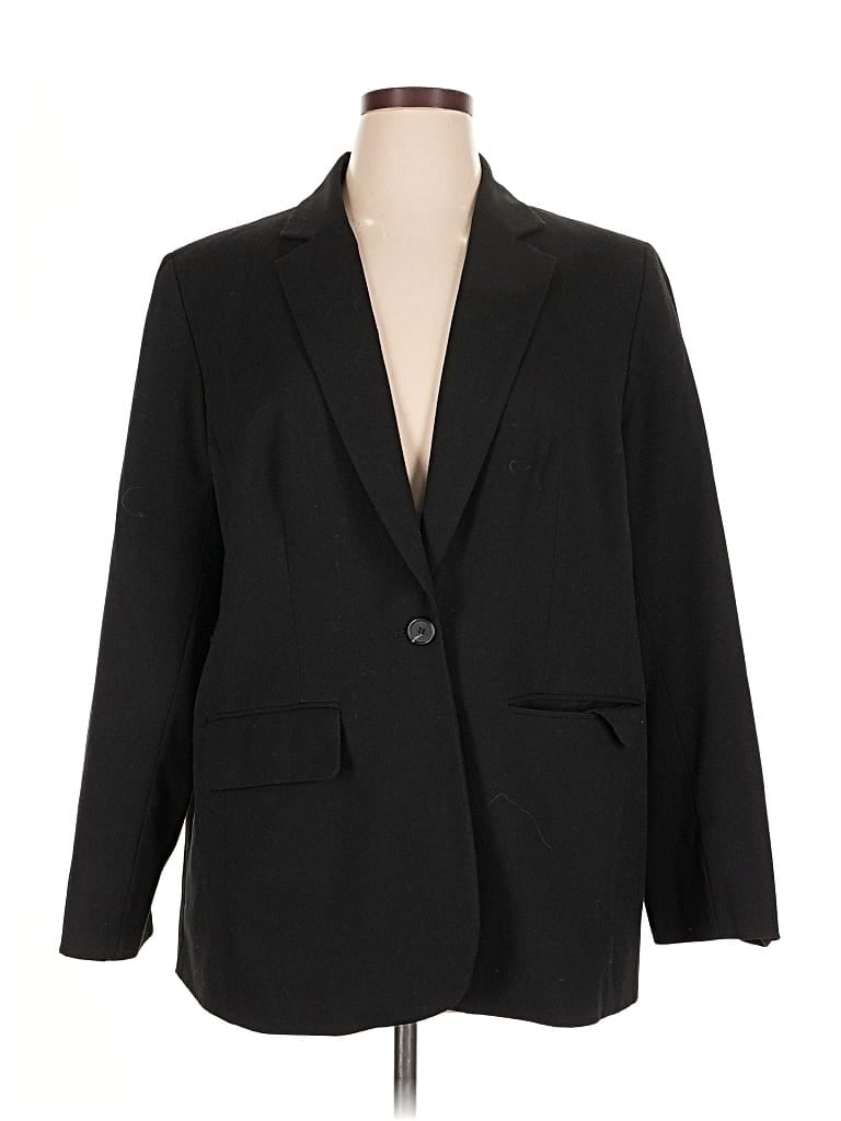 Pre-owned Jones New York Collection Blazer Jacket In Black