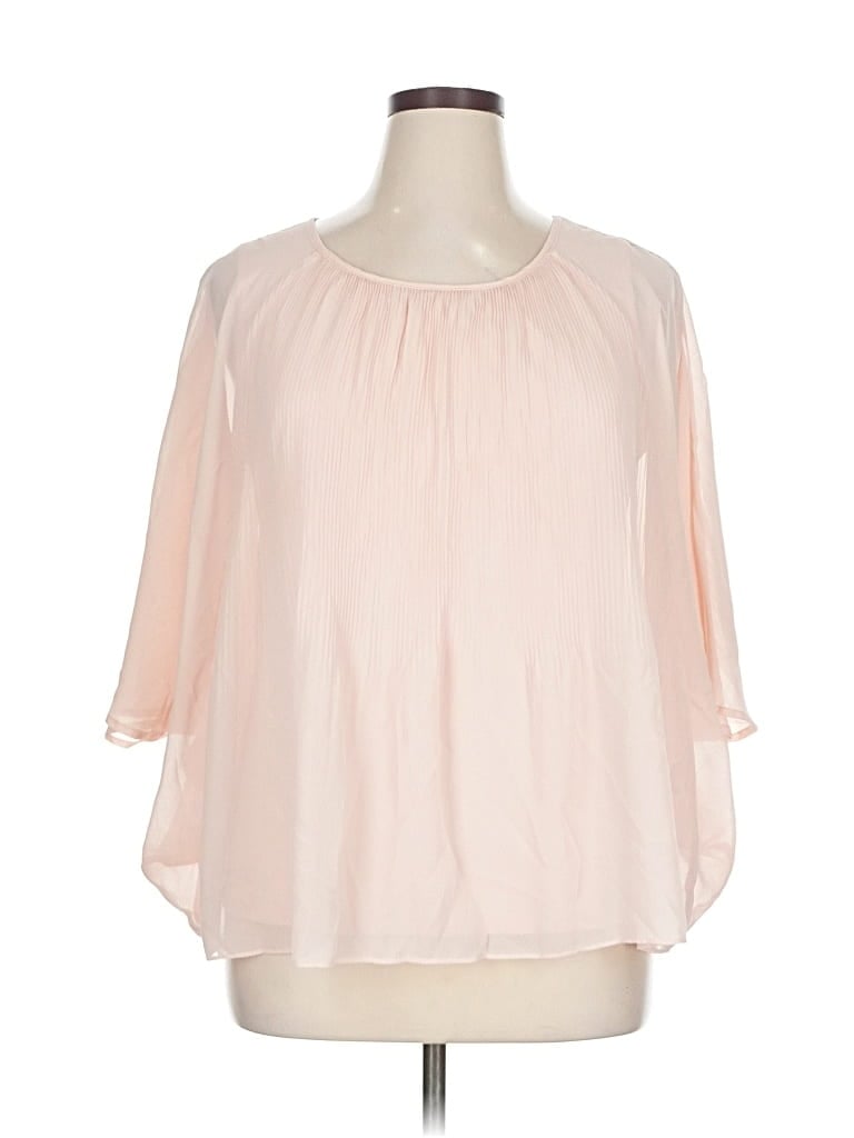 Pre-owned Cato 3/4 Sleeve Blouse In Pink