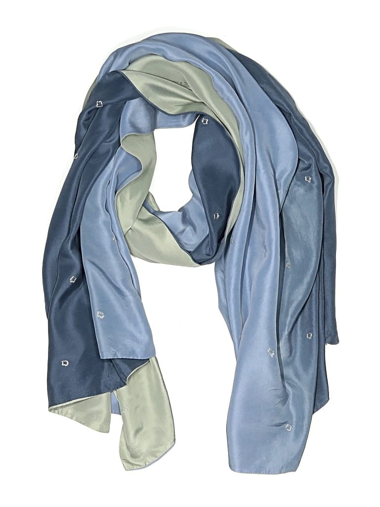 Pre-owned Unbranded Scarf In Blue