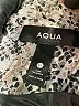 Aqua 100% Polyester Silver 3/4 Sleeve Blouse Size XL - photo 7