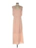 BCBGMAXAZRIA 100% Polyester Solid Tan Pink Casual Dress Size XS - photo 1