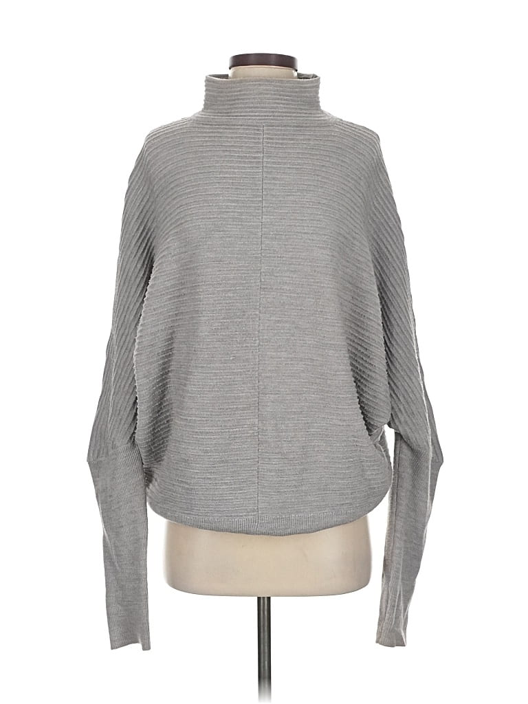 Pre-owned French Connection Turtleneck Sweater In Gray