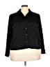 Old Navy 100% Polyester Black 3/4 Sleeve Blouse Size XXL - photo 1