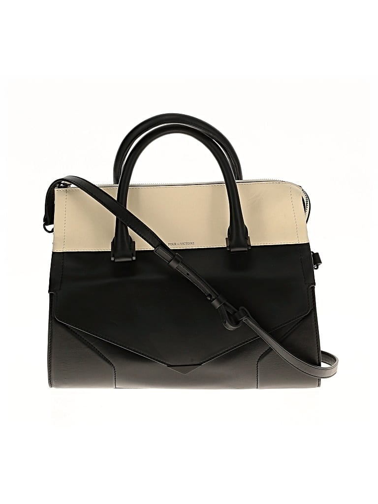 Pre-owned Pour La Victoire Satchel In Black