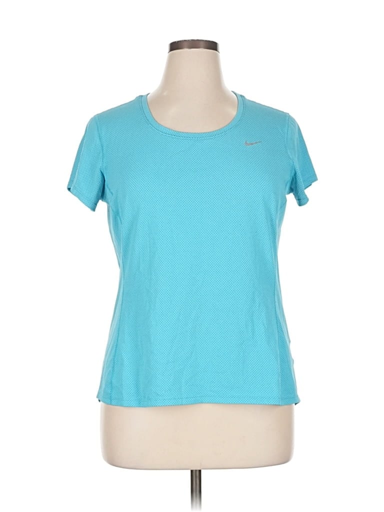 Pre-owned Nike Active T-shirt In Blue