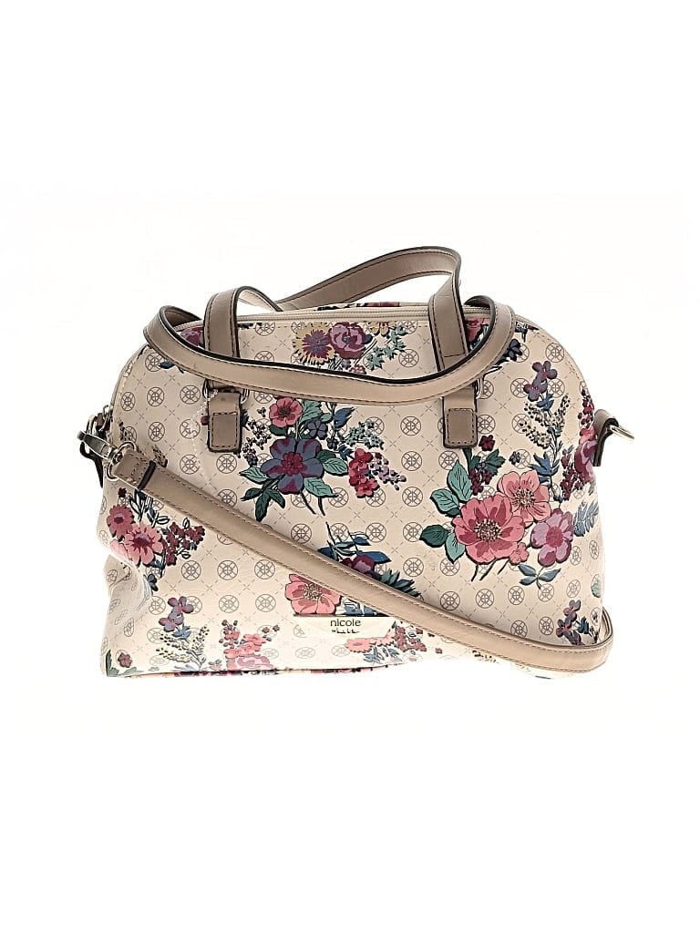 Pre-owned Nicole Satchel In White