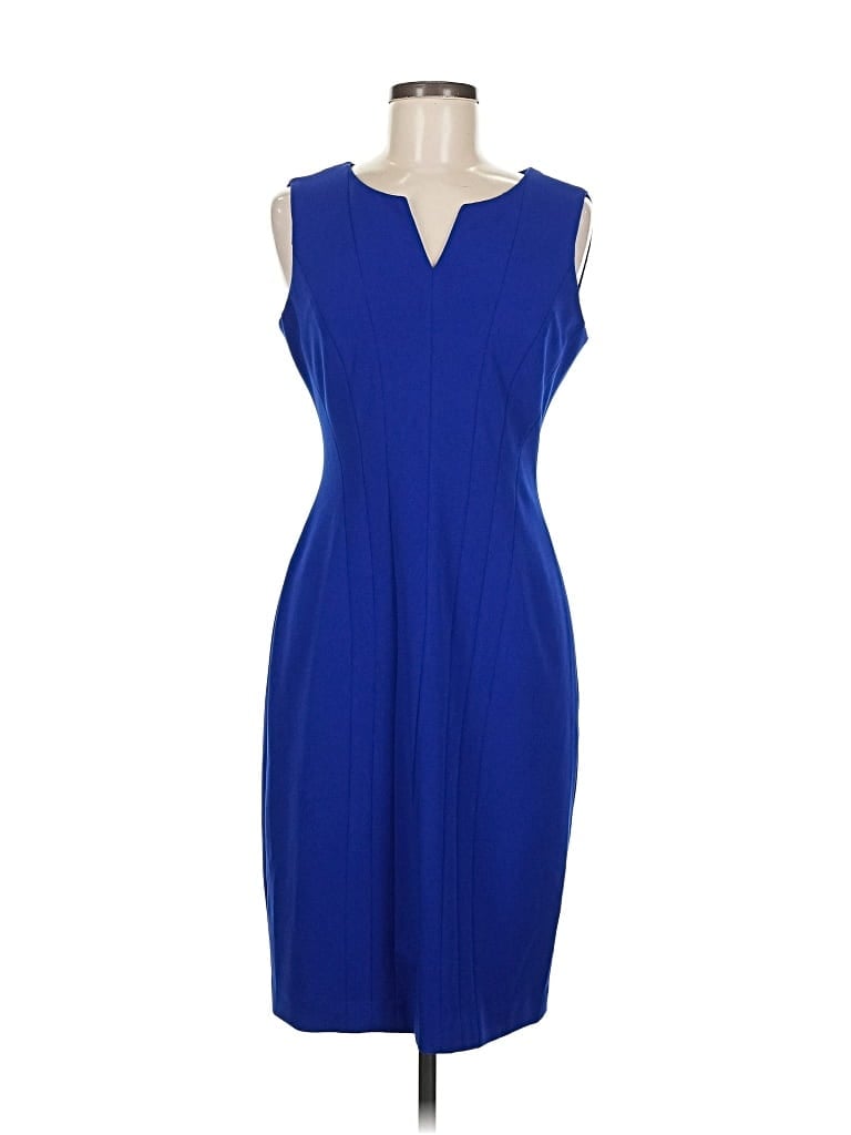 Pre-owned Calvin Klein Cocktail Dress In Blue