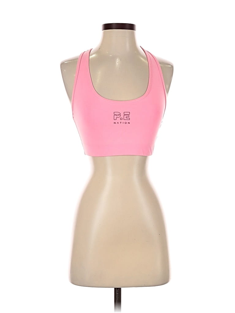 Pre-owned P.e Nation Tank Top Pink Halter Neckline Tops