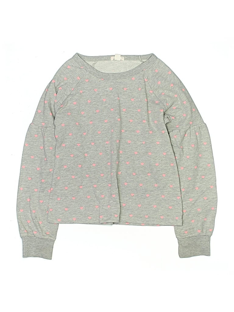 Pre-owned Crewcuts Kids' Long Sleeve T-shirt In Gray