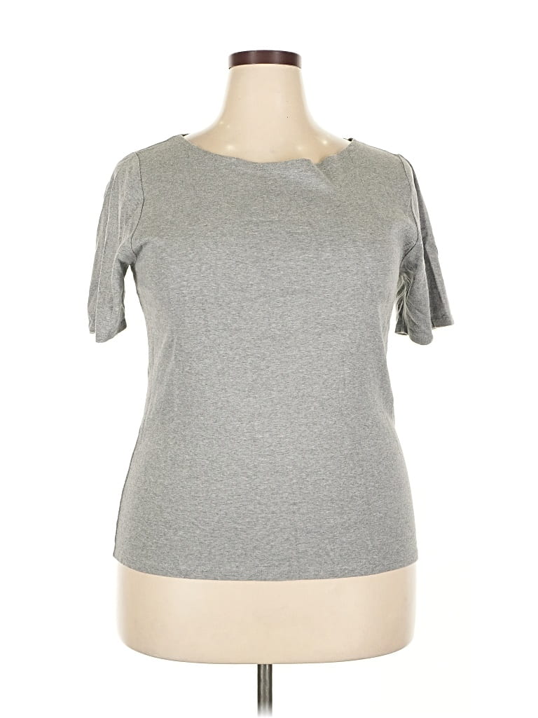Pre-owned J.crew Factory Store Short Sleeve T-shirt In Gray