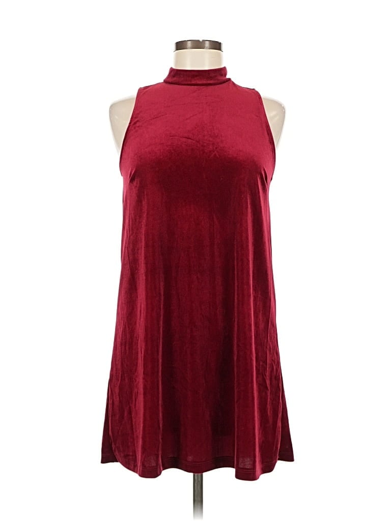 Pre-owned Forever 21 Casual Dress In Burgundy