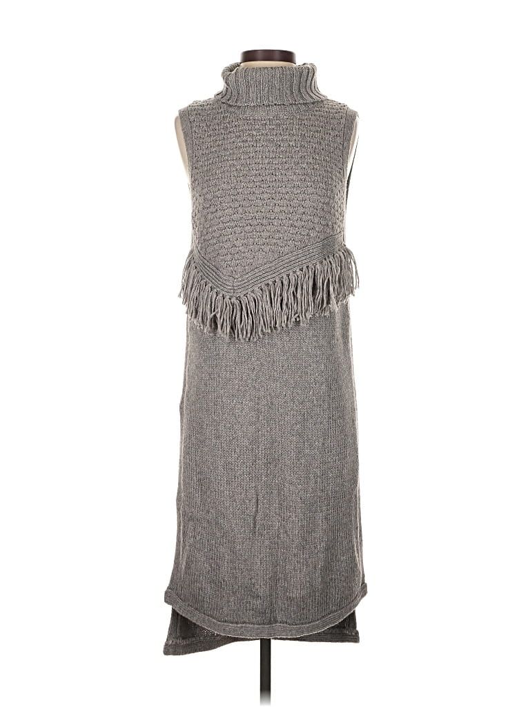 Pre-owned Morgan Carper Casual Dress In Gray
