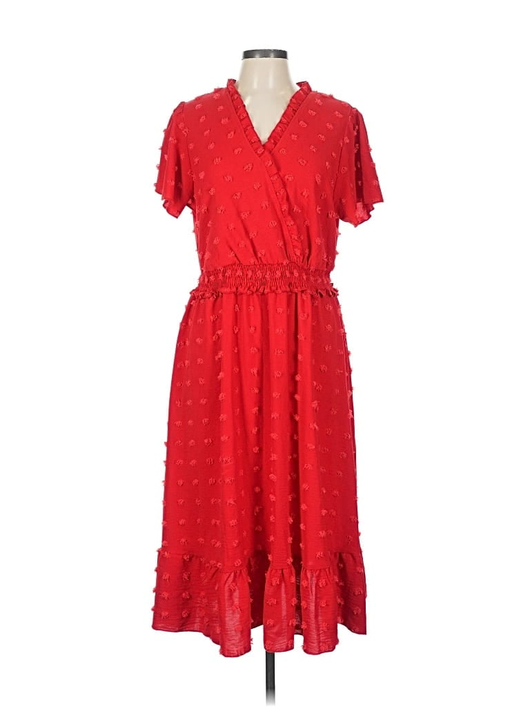 Pre-owned Fashion Casual Dress In Red
