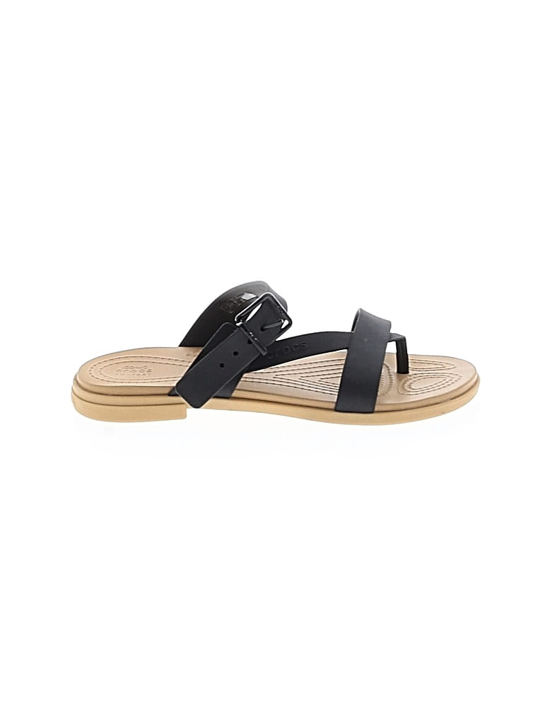 Pre-owned Crocs Sandals In Black