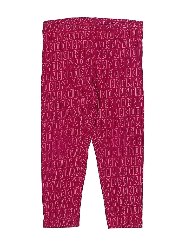 Pre-owned Dkny Kids' Leggings In Pink