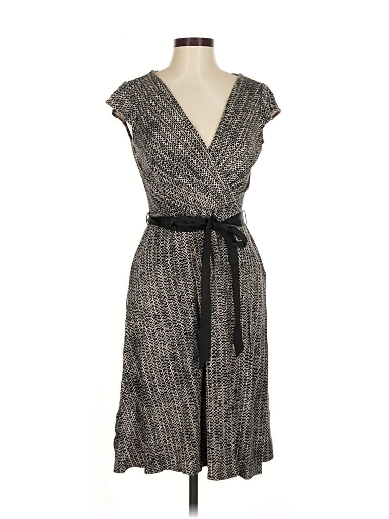Pre-owned Ann Taylor Loft Casual Dress In Gray