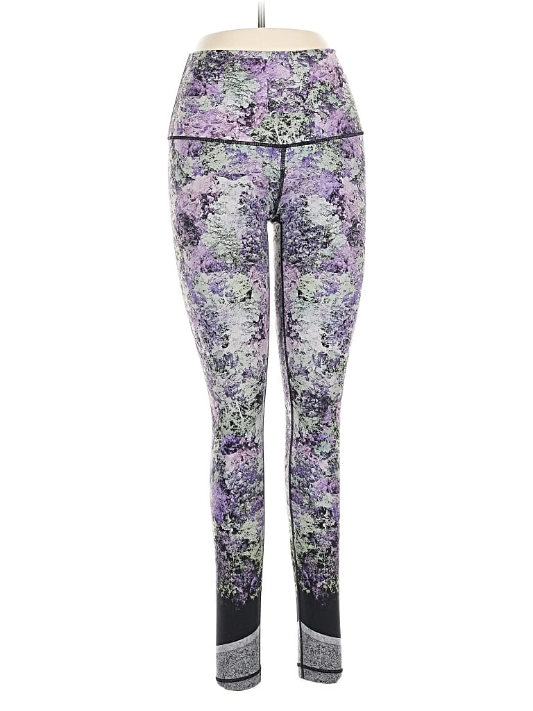 Pre-owned Lululemon Athletica Active Pants In Purple