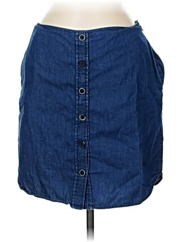 Reed Denim Skirt (view 1)