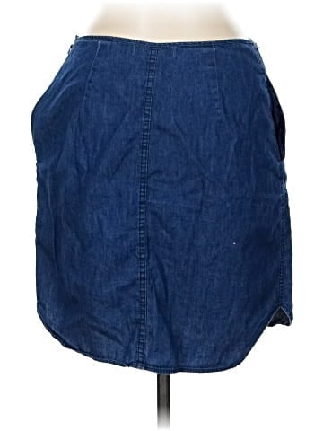 Reed Denim Skirt (view 2)