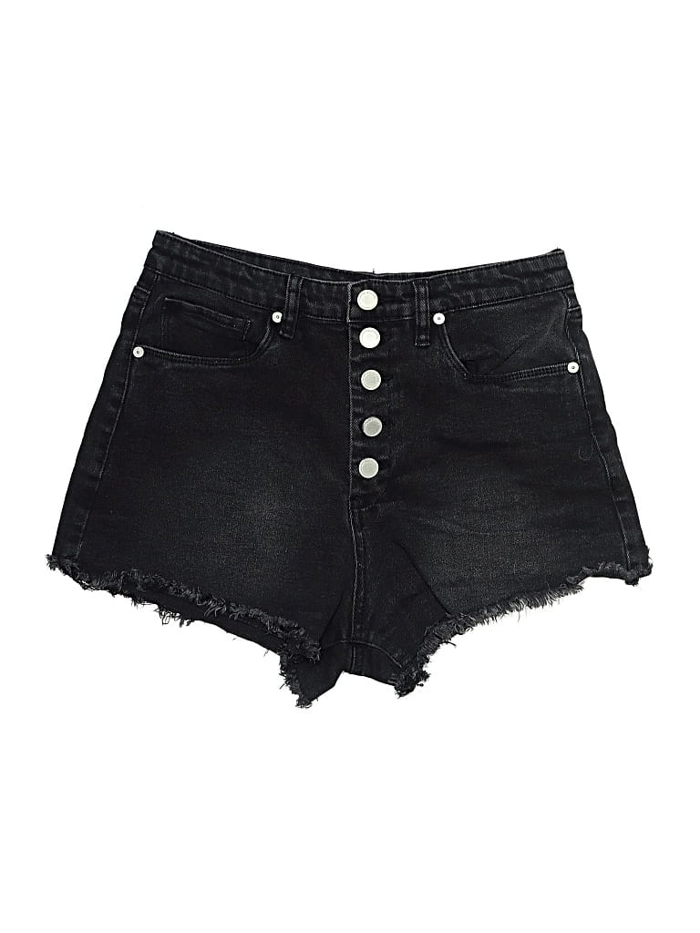Pre-owned Blanknyc Blank Nyc Denim Shorts In Black